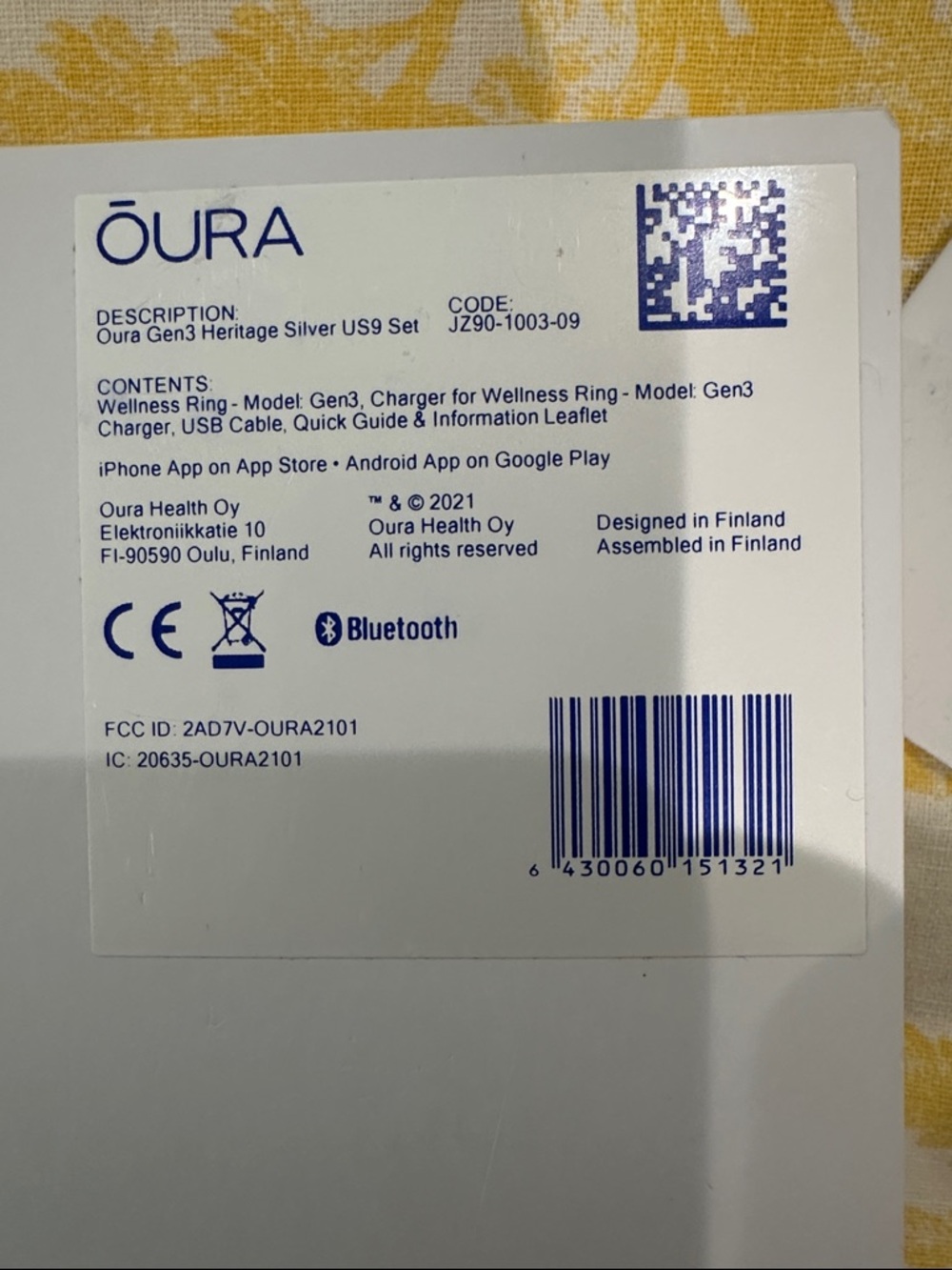 Oura Gen3 Ring - Picture 2 of 2